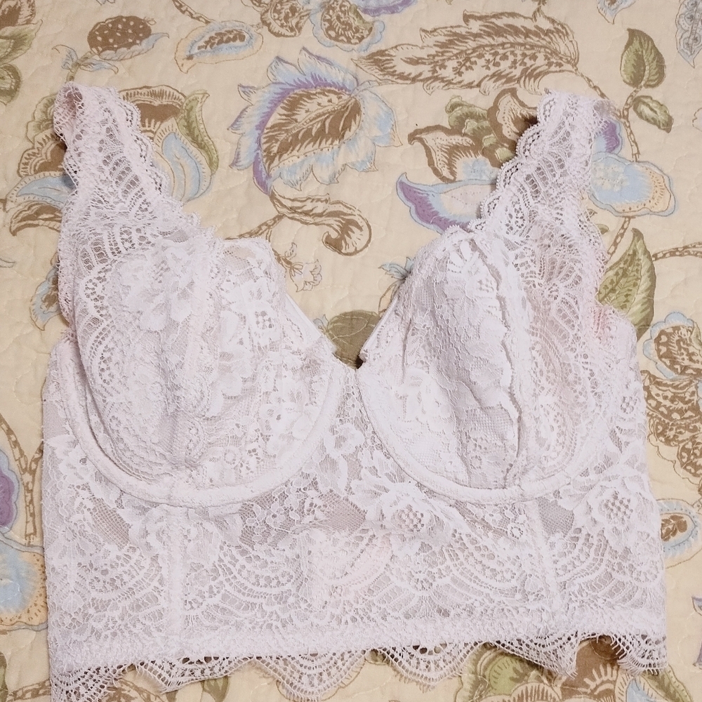 VS 2 Piece Bra / NWTPanty,  DREAM ANGEL Elegant Lace Bralette/ PANTY - Picture 14 of 15
